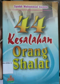 44 kesalahan orang shalat