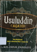 Usuluddin ('Aqa'id) : 'Ala Madzhab Ahli Sunnah Wal-Jama'ah